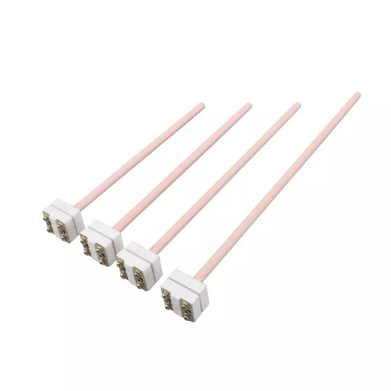 Diameter kawat 0,2–0,4 mm Tipe S/B/R probe sensor suhu tinggi tungku termokopel platinum-rhodium untuk logam cair