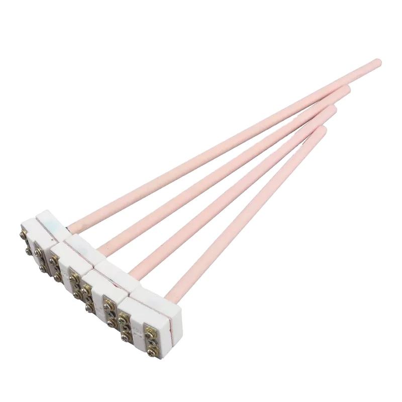Diameter kawat 0,2–0,4 mm Tipe S/B/R probe sensor suhu tinggi tungku termokopel platinum-rhodium untuk logam cair