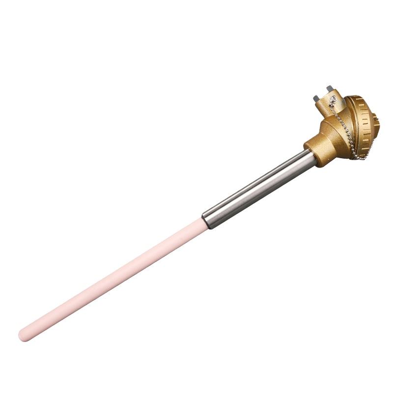 Diameter kawat 0,2–0,4 mm Tipe S/B/R probe sensor suhu tinggi tungku termokopel platinum-rhodium untuk logam cair