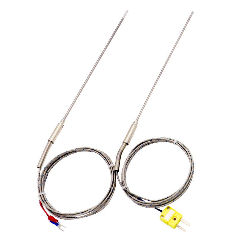 Pengukuran Suhu Industri Stainless Steel Presisi Tinggi Sensor Suhu PT100 Monitor Suhu RTD