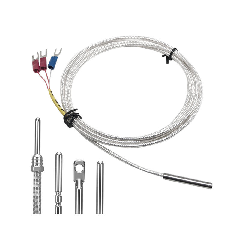 WZP-035 PT100 Probe Kabel 5 × 35Mm 1–20M Termometer Tahan Platinum RTD Tahan Korosi Tahan Air Sensor Suhu Anti-Korosi
