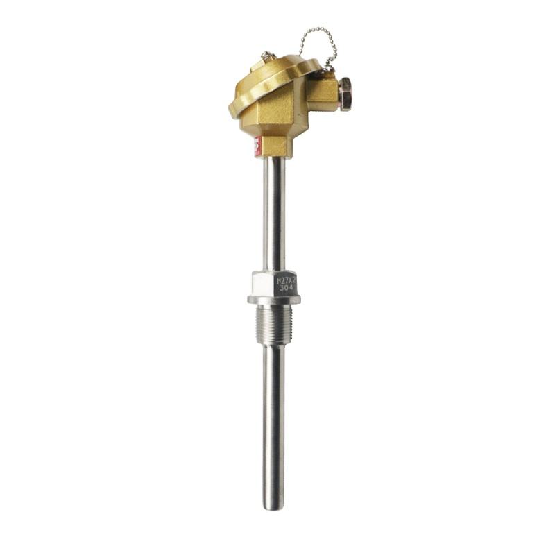 Termokopel tahan karat berinsulasi, tahan air, tahan aus, termokopel tipe K 1800 °C, PT100 termokopel probe tipe RTD