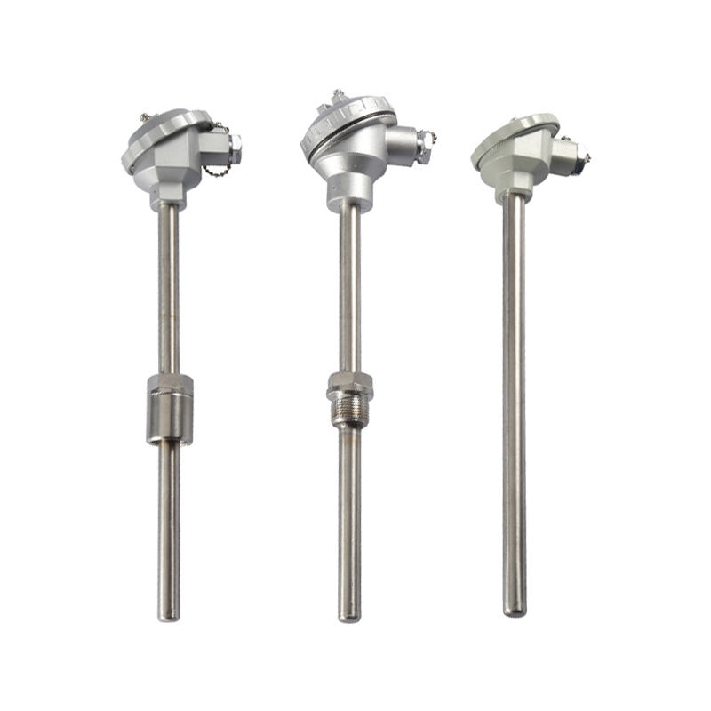 Termokopel tahan karat berinsulasi, tahan air, tahan aus, termokopel tipe K 1800 °C, PT100 termokopel probe tipe RTD