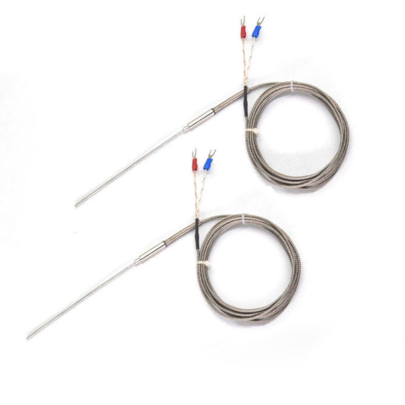 Pengukuran Suhu Industri Stainless Steel Presisi Tinggi Sensor Suhu PT100 Monitor Suhu RTD