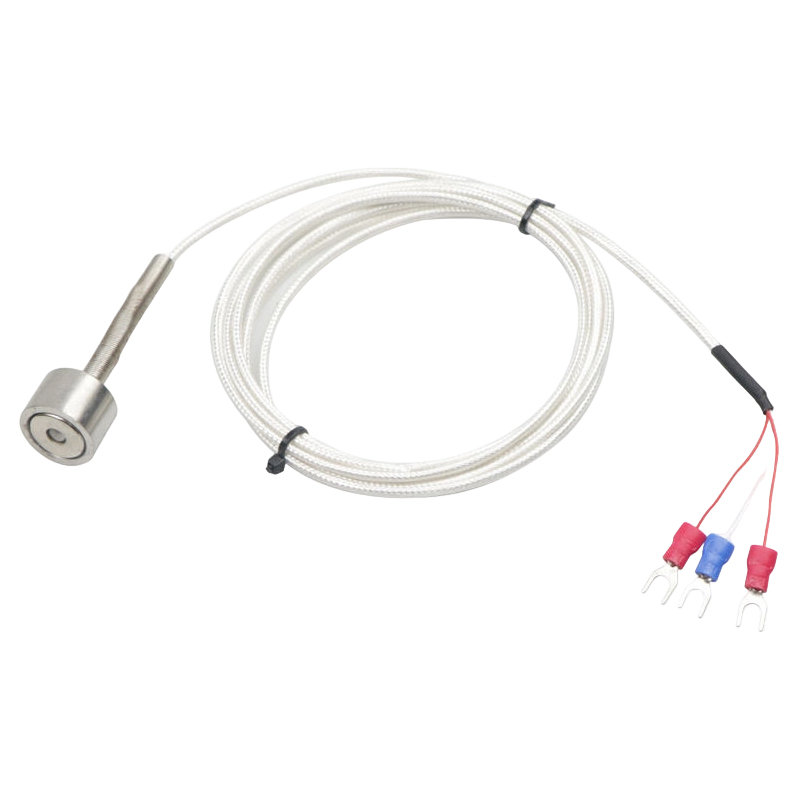 Sensor suhu PT100K magnetik dengan termometer resistensi platinum bermagnet (RTD) Daya tarik magnet yang kuat untuk termokopel