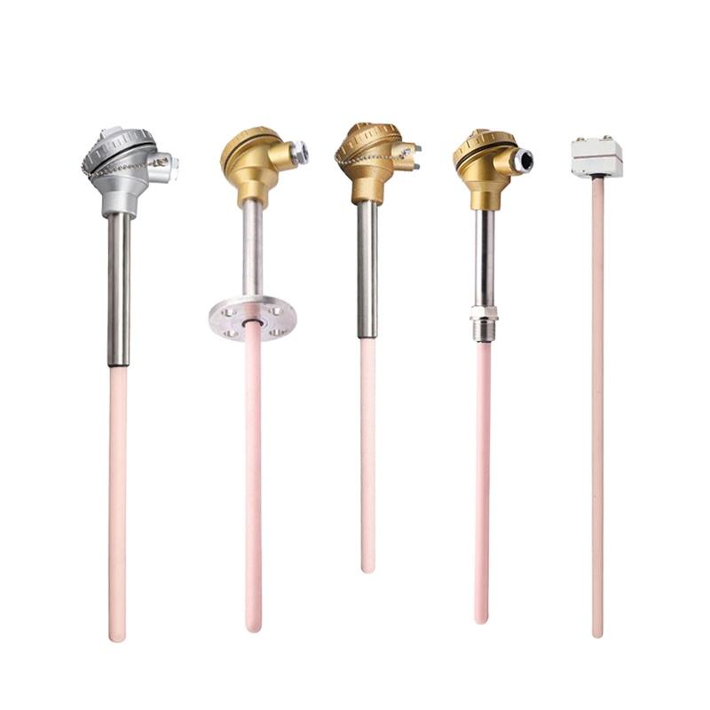Diameter kawat 0,2–0,4 mm Tipe S/B/R probe sensor suhu tinggi tungku termokopel platinum-rhodium untuk logam cair